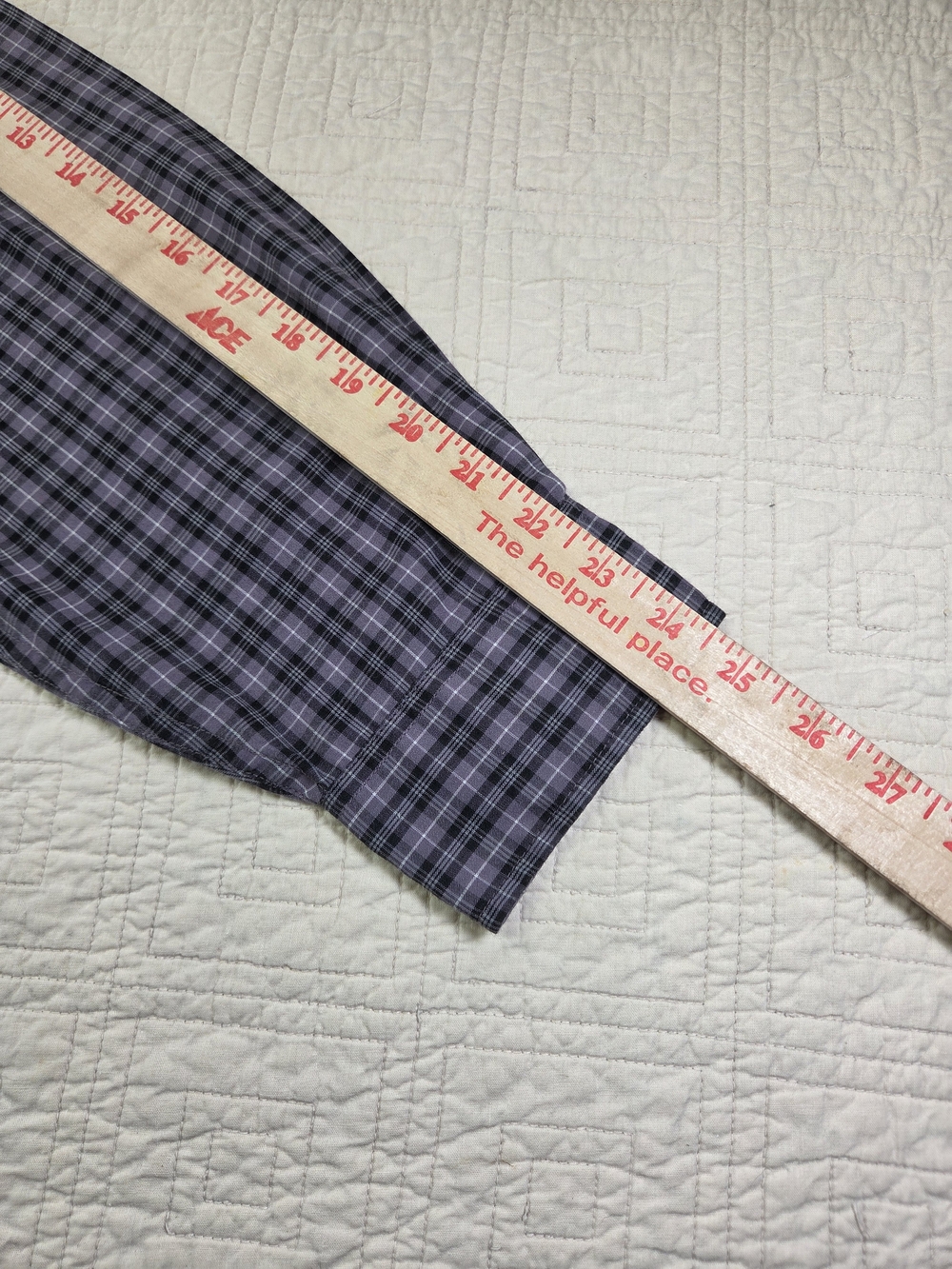 Knights Sportswear Men's L Long Sleeve Button Down Shirt Purple Plaid Casual - Picture 10 of 11